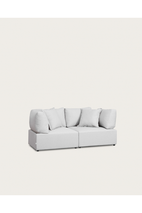 Canapé modulable 2 pièces avec 2 fauteuils d'angle Kata