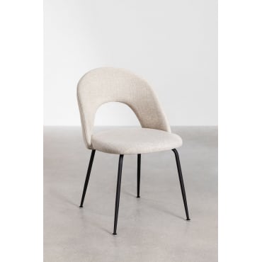 Pack de 4 chaises de salle à manger rembourrées Glorys