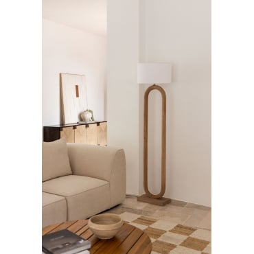 Lampadaire en bois de manguier Tiberia