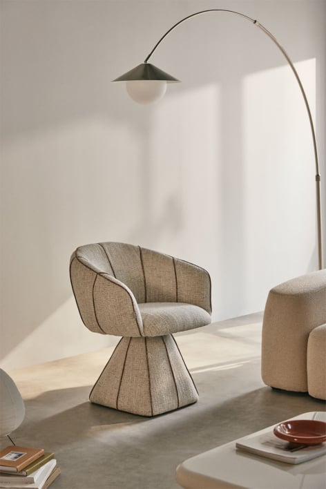 Fauteuil pivotant rembourré Tallin