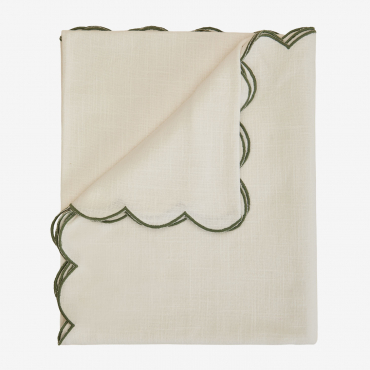 Nappe En Coton Usnavy De 170x250 Cm Vert Choux - Sklum