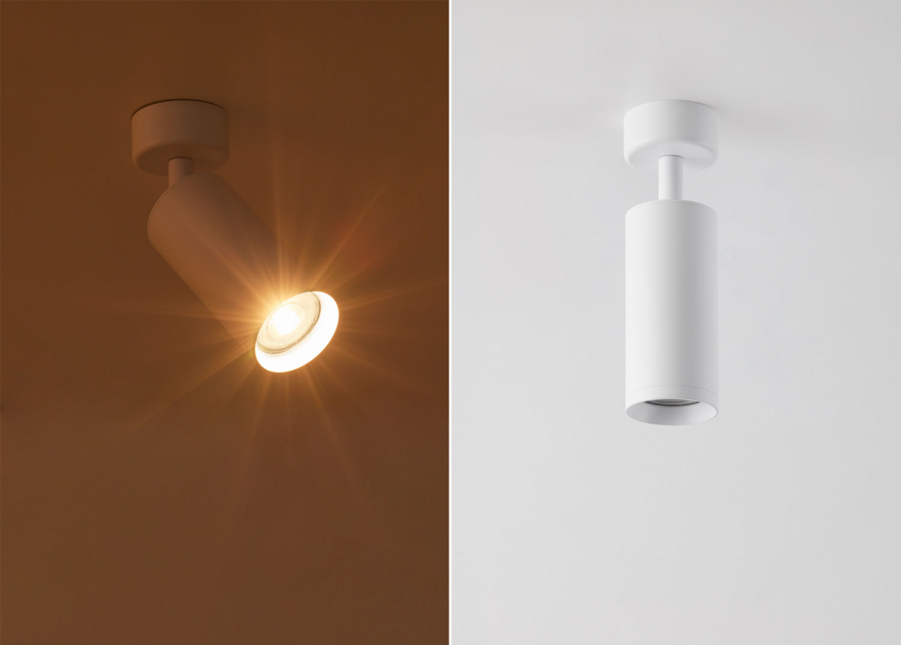 Applique de plafond orientable en aluminium Walid