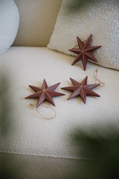 Lot de 3 décorations de Noël en MDF Perg