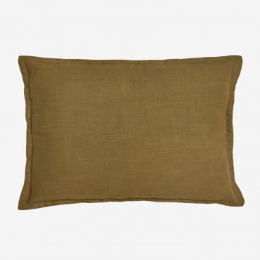 Coussin Rectangulaire 35x50 Cm En Coton Elezar Moutarde Foncée - Sklum