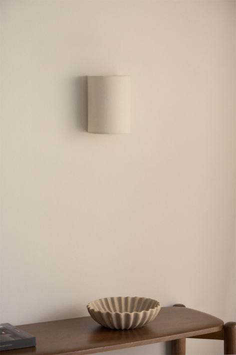 Applique murale en lin Kiraz - Lin Ken Blauw