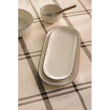 Set de 2 plateaux en grès Ronilena