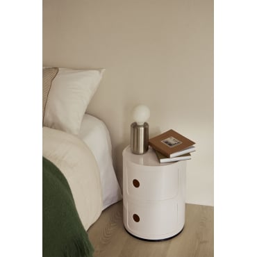 Table de chevet ronde avec étagères Babel