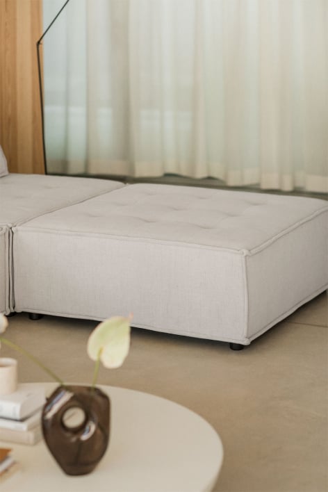 Pouf en tissu Vermont