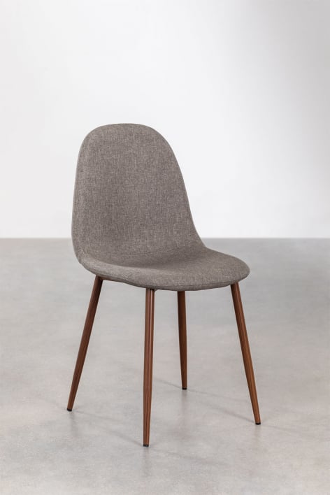 Pack de 2 chaises de salle à manger Glamm - Bois foncé