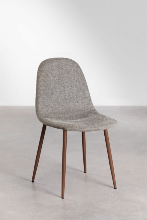 Pack de 2 chaises de salle à manger Glamm - Bois foncé