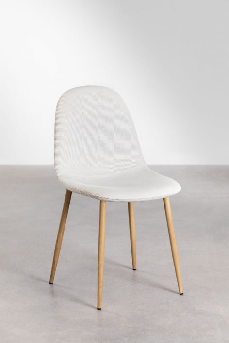 Pack de 2 chaises de salle à manger Glamm - Bois naturel