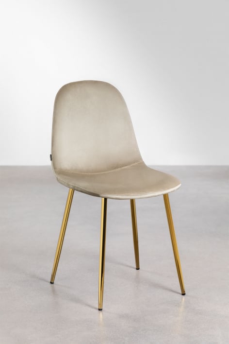 Pack de 2 chaises de salle à manger Glamm - Doré