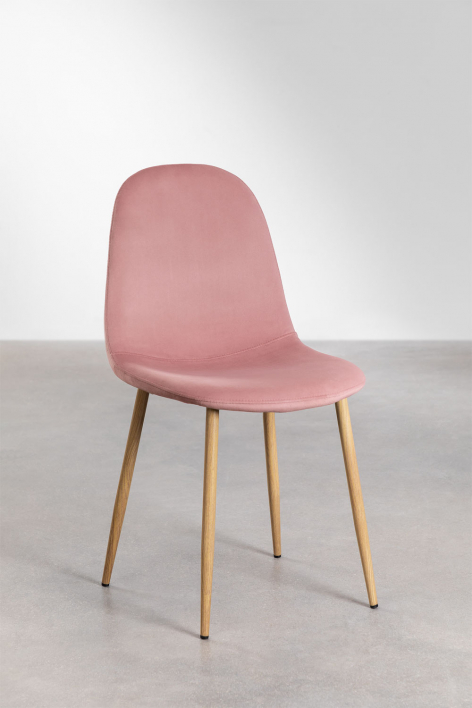 Pack de 4 chaises de salle à manger Glamm - Bois naturel