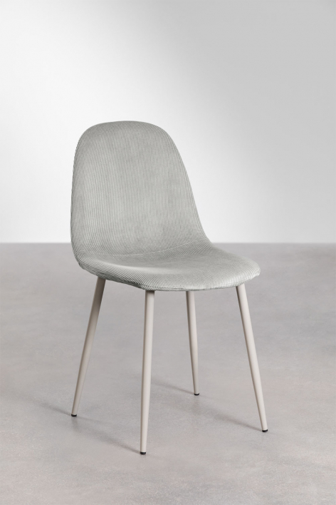 Pack de 4 chaises de salle à manger Glamm - Gris Taupe Clair