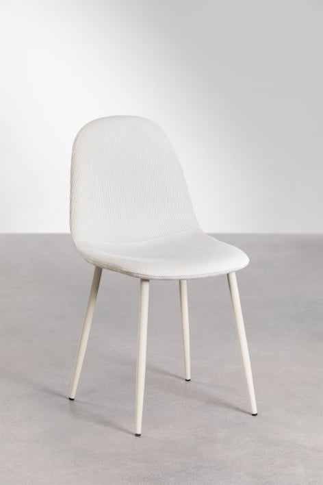 Pack de 4 chaises de salle à manger Glamm - Beige Crème