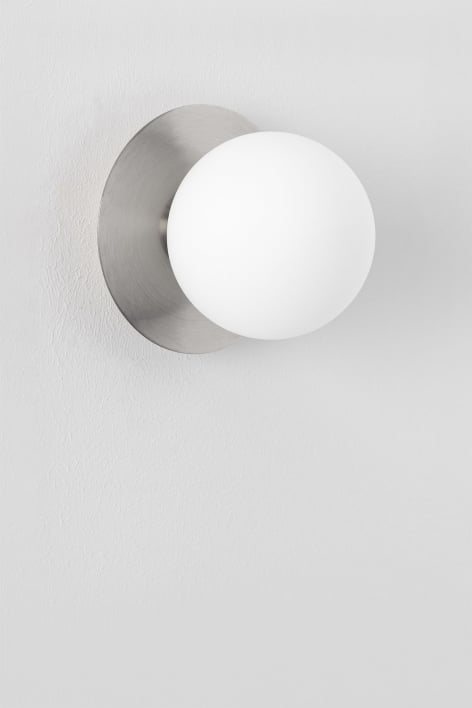 Applique de salle de bain en fer et verre Anine