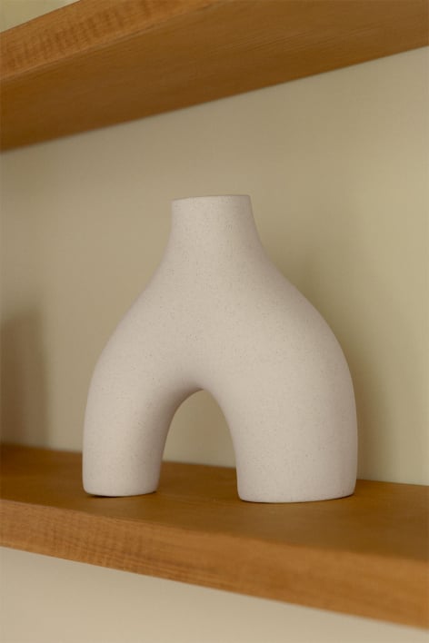 Vase en céramique Sarkis - Blanc