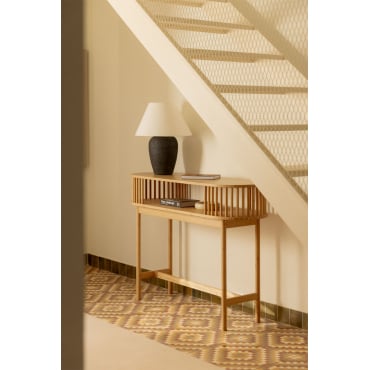 Console d'entrée en bambou Connery