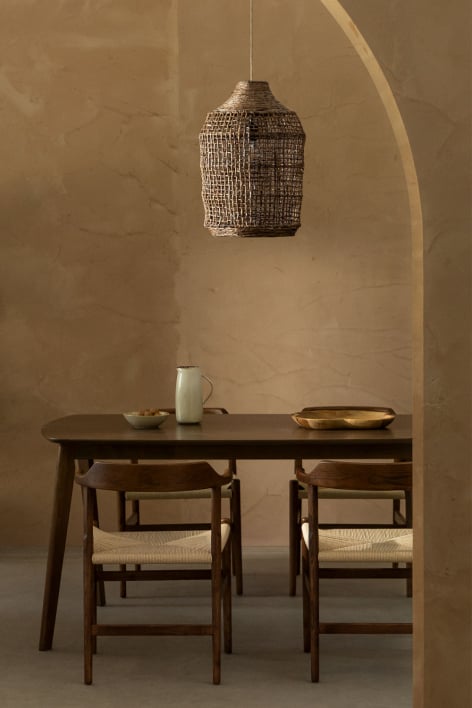 Suspension de plafond Arantxa - Naturel - Blanc