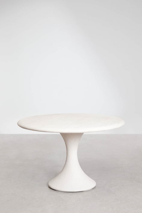 Table de salle à manger ronde Ø120 cm en ciment Eloria