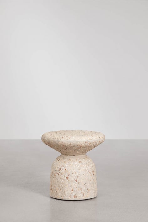 Table d'appoint ronde Ø40 cm en ciment Zanira