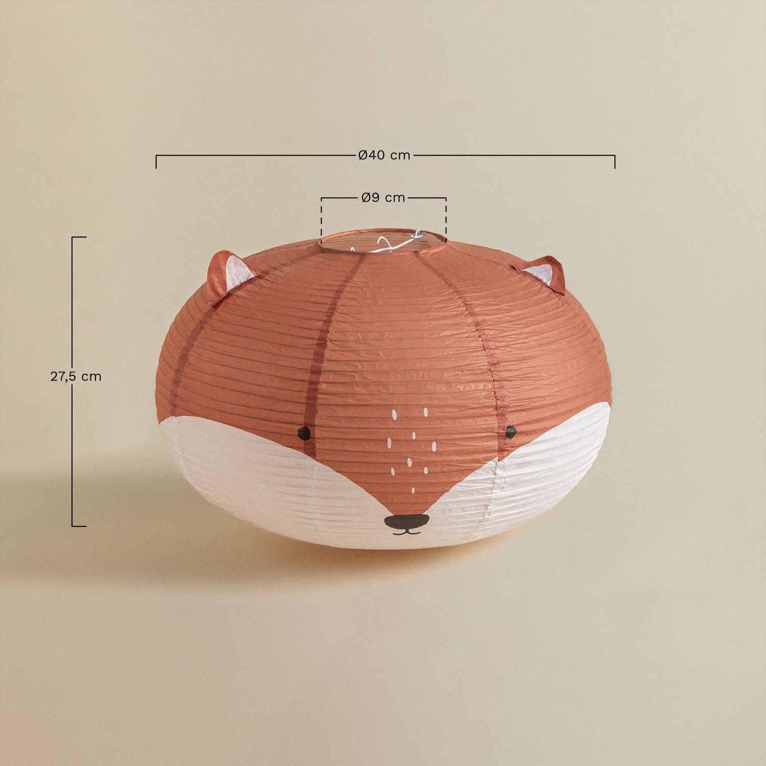 Abat-jour en papier de riz pour enfants Mignod , mesures