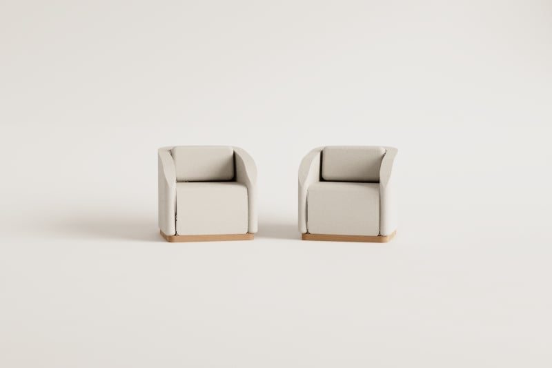 Pack de 2 fauteuils en bois d'acacia Verona