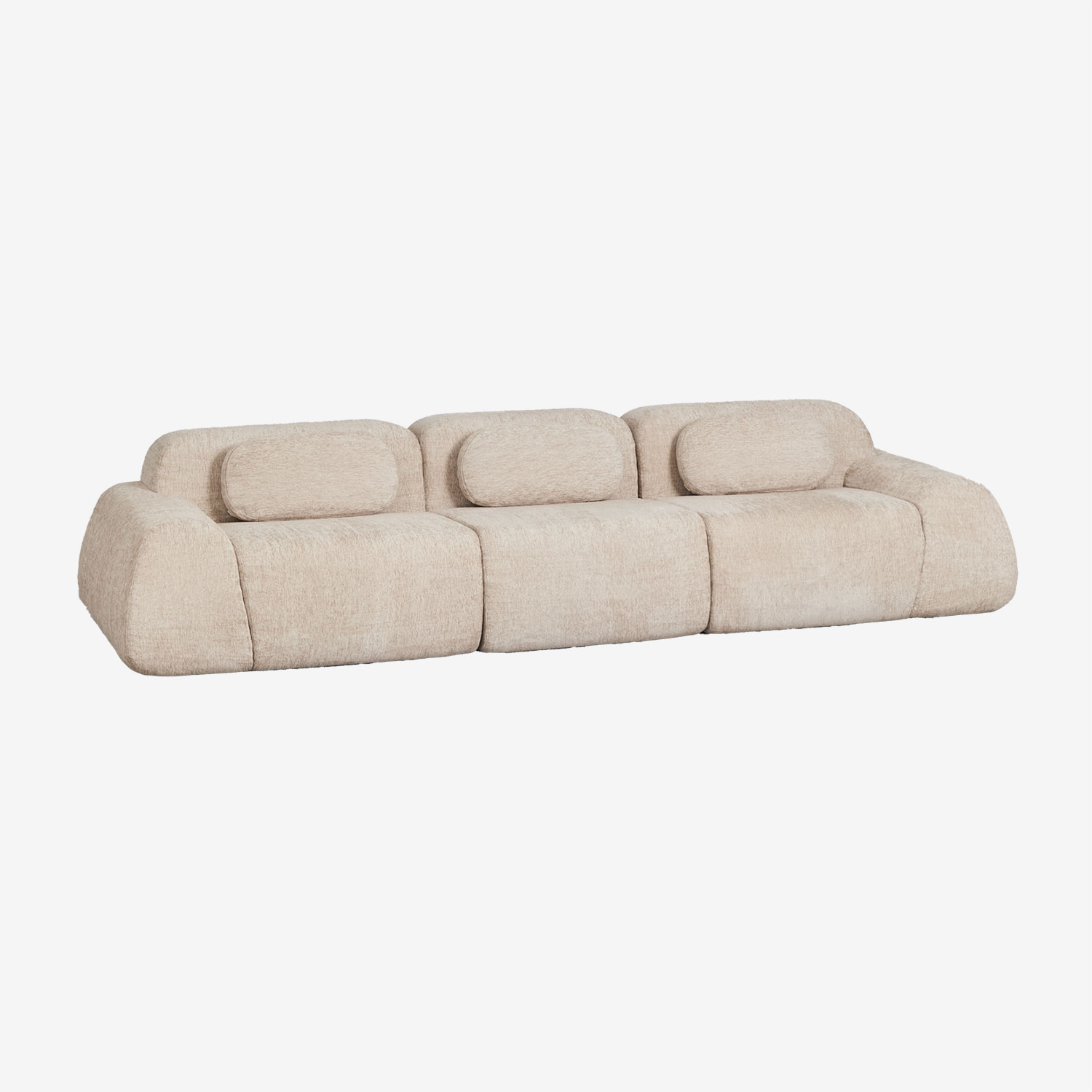 Canapé Merida Sklum : un modulaire chenille beige à analyser sans filtre