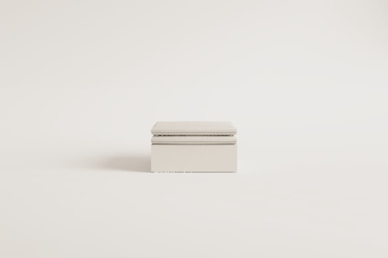 Pouf Grace en lin et coton