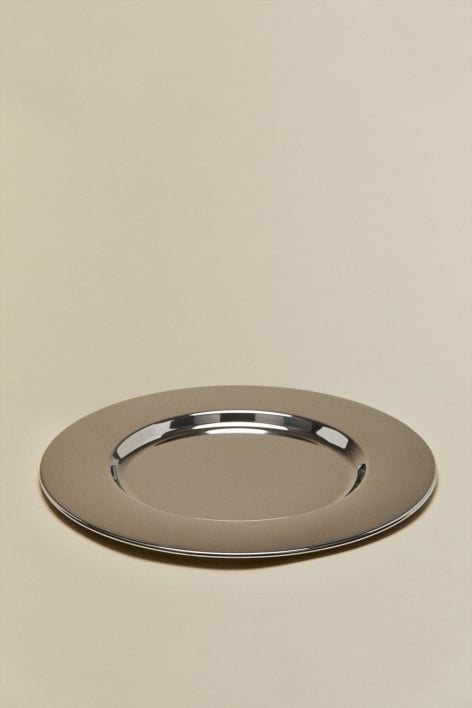 Pack de 2 sous-assiettes Ø30 cm en acier inoxydable Kirsh