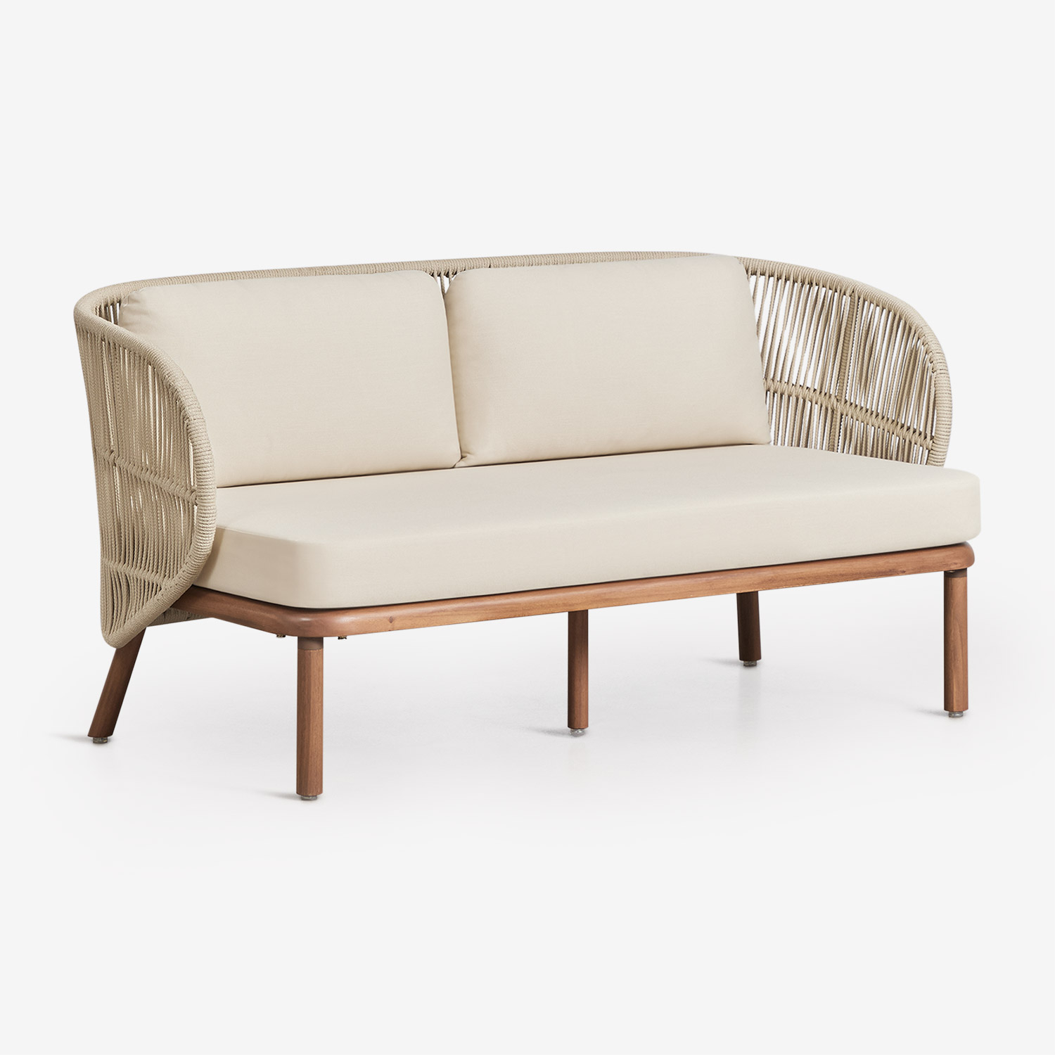 Canapé Capri Sklum 2 places : acacia et corde tressée, un vrai test