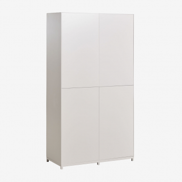 Armoire En Mdf Kivora Blanc Gardenia - Sklum