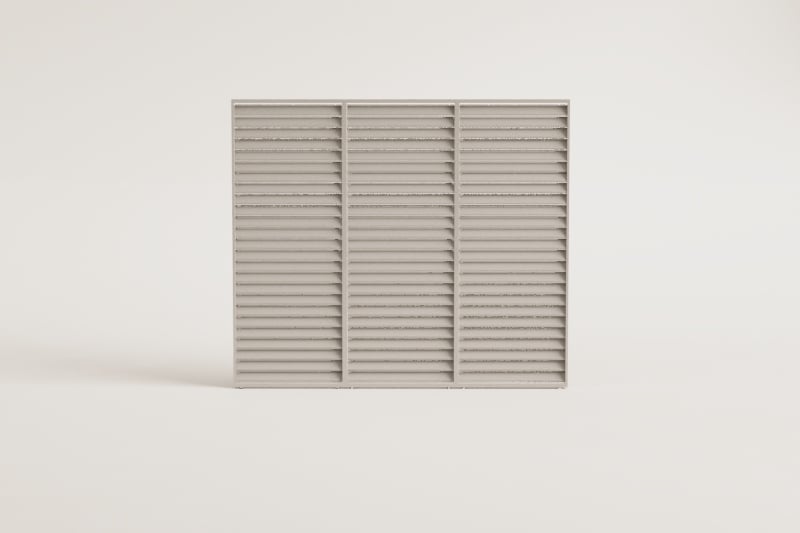 Pack de 3 panneaux latéraux pour pergola bioclimatique à lames en aluminium Druvia