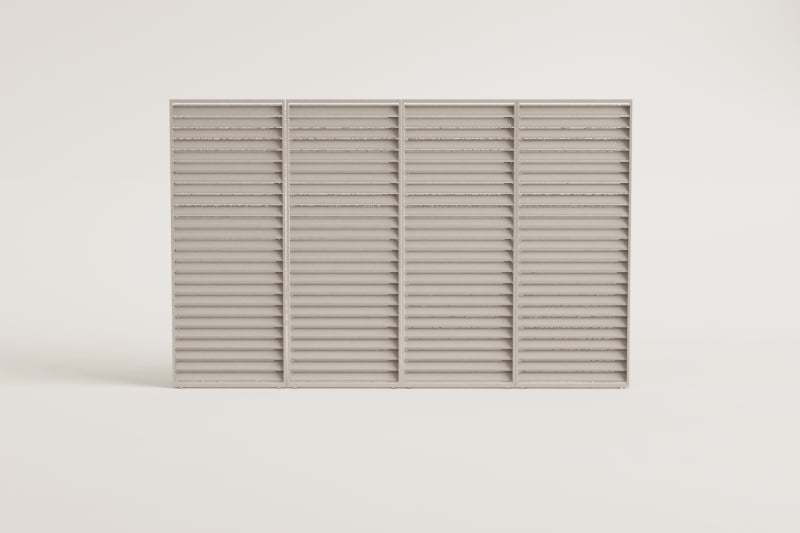 Pack de 4 panneaux latéraux pour pergola bioclimatique à lames en aluminium Druvia