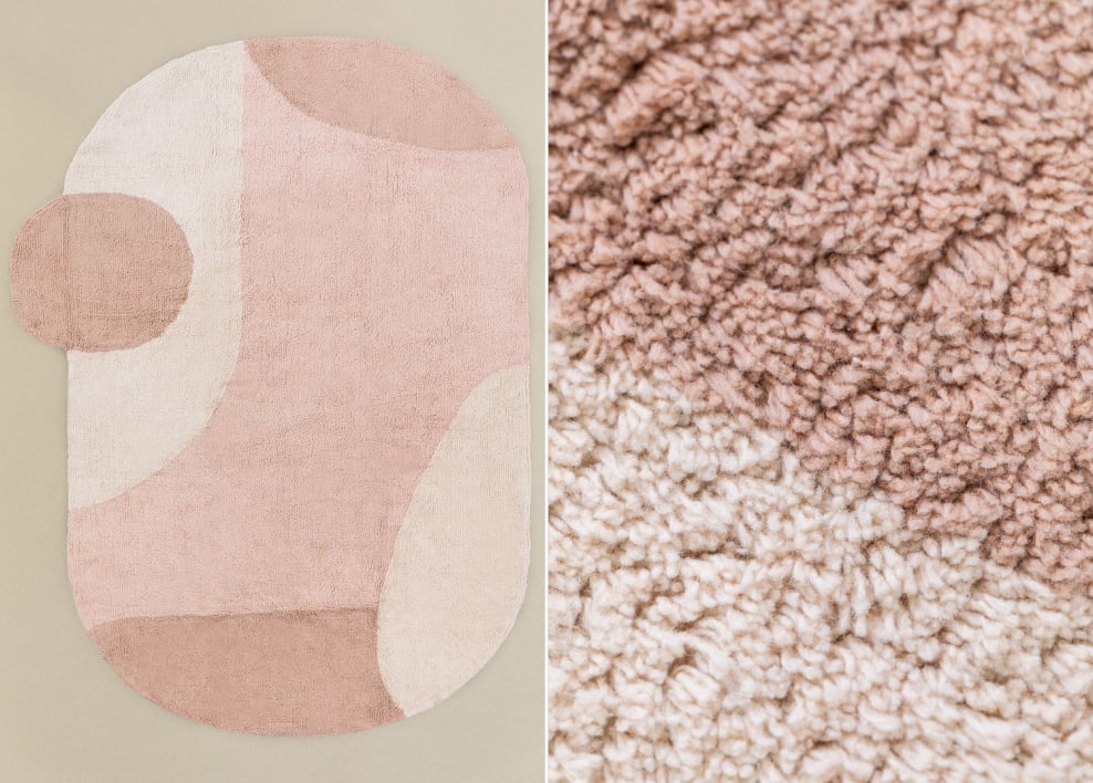 Tapis irrégulier 155x250 cm en coton Vega