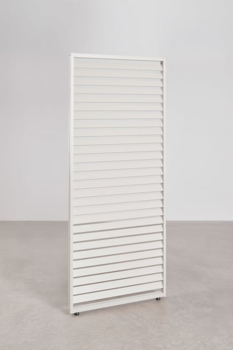 Panneau latéral 90,5 cm pour pergola bioclimatique aluminium blanc gardénia Druvia