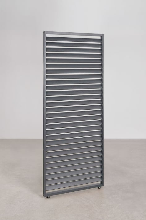 Pack 2 panneaux latéraux 92,5 cm pour pergola bioclimatique aluminium lames gris graphite Druvia