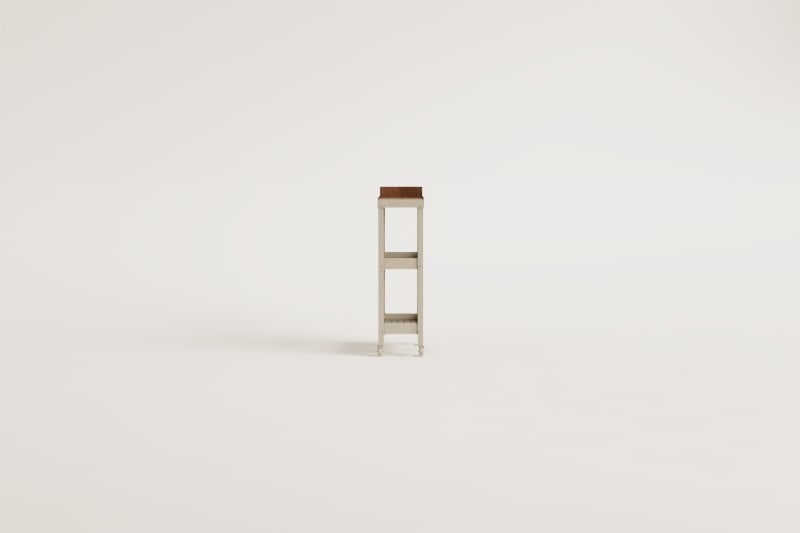 Chariot de cuisine modulaire d'extérieur en bois d'acacia et aluminium Reggie