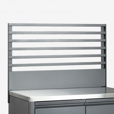 Panneau 80x50 Cm Pour Cuisine Modulaire D'extérieur En Acier Savona Gris Graphite - Sklum