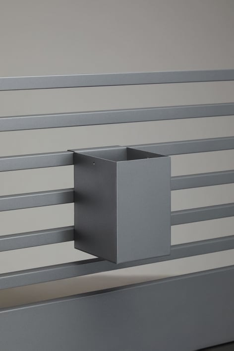 Panier à ustensiles 15x10 cm pour cuisine modulaire extérieure en acier Savona