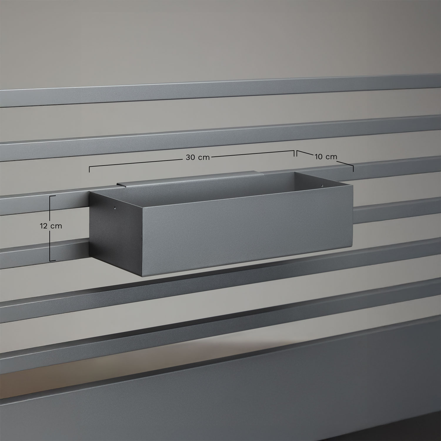 Panier de rangement modulaire pour cuisine extérieure en acier Savona, mesures