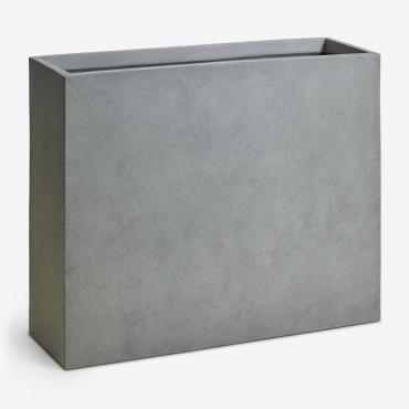 Maceterre Rectangulaire D'extérieur En Ciment Neyrua 85 X 30 X 70 Cm & Gris Clair - Sklum