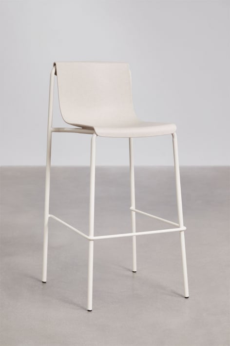 Pack de 4 tabourets hauts en polypropylène Ismene