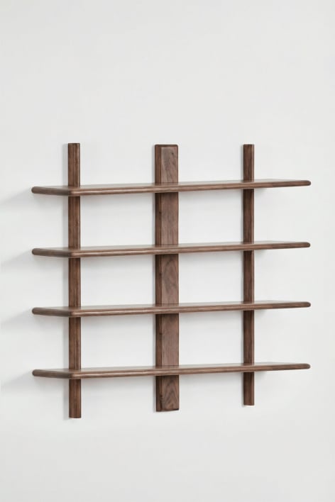 Étagère murale ↔︎120 cm en bois d'acacia Erisu - Brun Acacia foncé