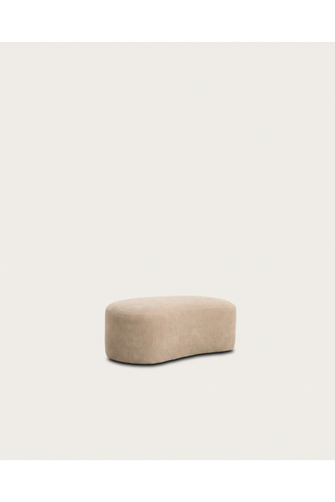 Pouf 105x65 cm pour canapé modulaire tapissé Giorgia