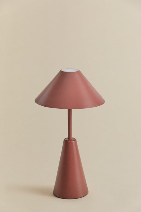 Lampe de table LED sans fil en fer Alexis - Terracota