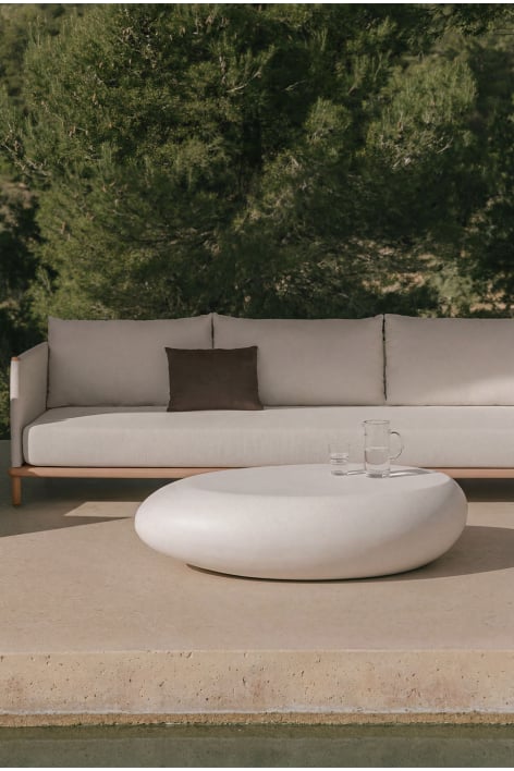 Table basse de jardin en ciment Xaria