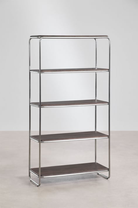 Étagère en bois d'acacia et acier inoxydable Altrex