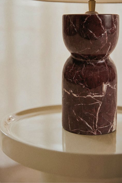 Socle pour lampe de table en pierre naturelle Diniz