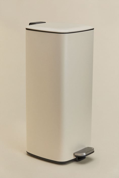 Poubelle à pédale pour extérieur en acier Sosuina